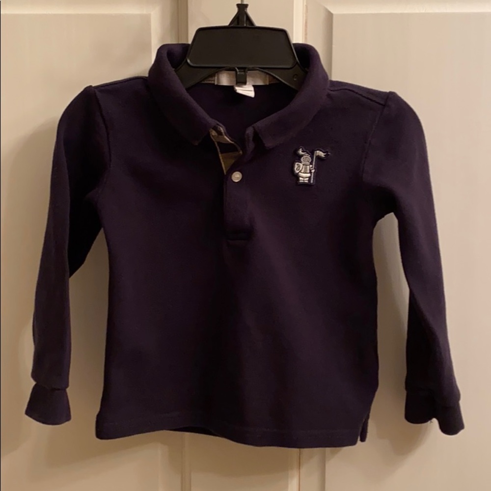 Burberry Toddler Long Sleeve Polo.